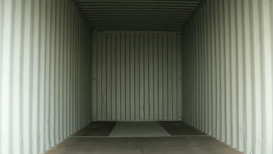 24ft Refurbished Storage Container with Roll-Up Door - Image 2