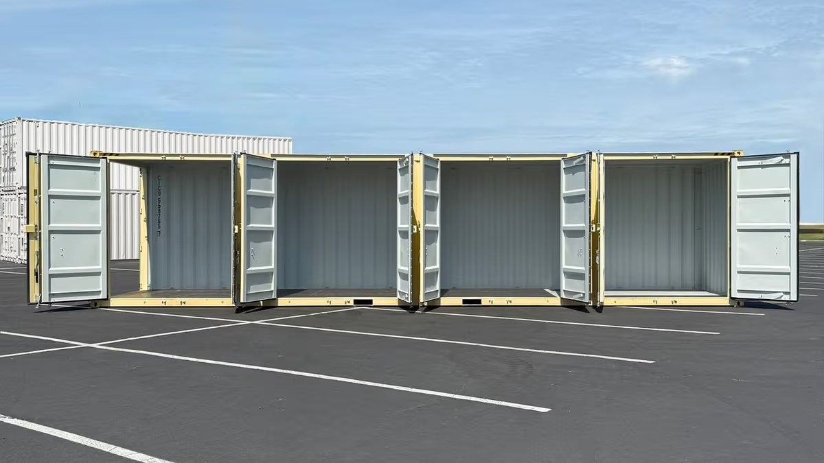 40ft New High Cube Open Side 4-Doors Shipping Container