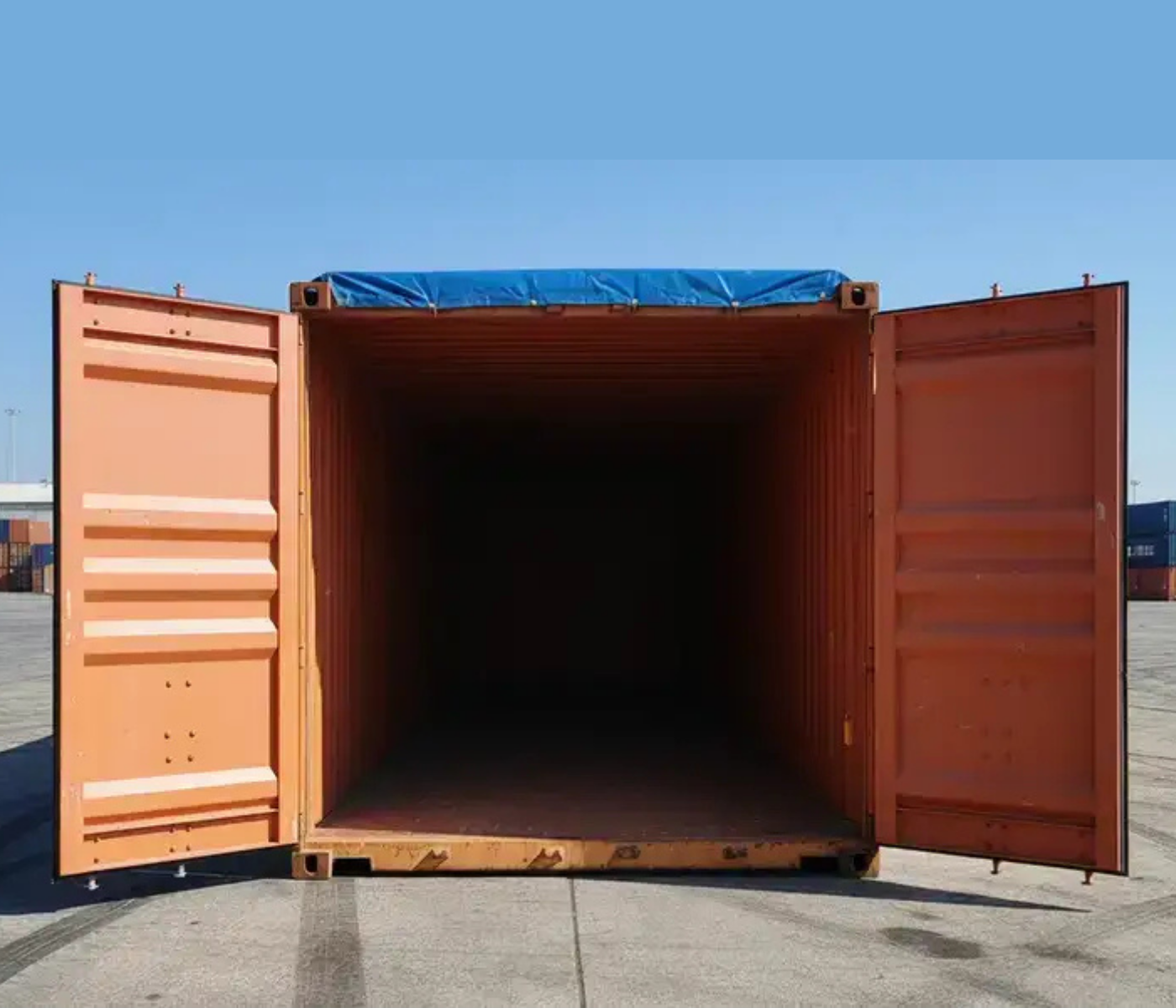 40ft Used Open Top Soft Roof Shipping Container - Image 2